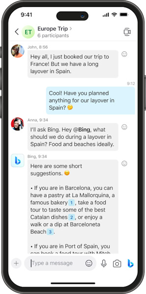 Microsoft Edge, Bing e Skype com inteligência artificial e Chat