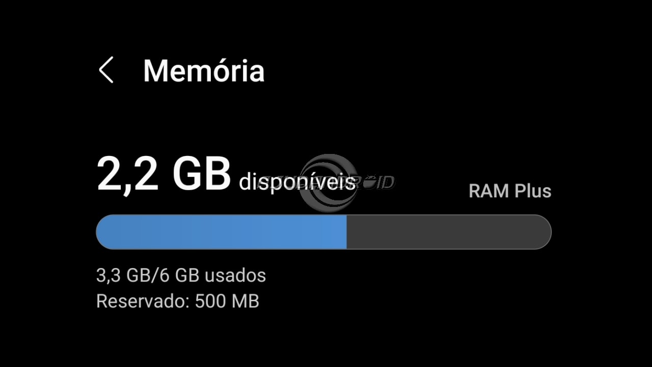 Desativar RAM Plus nos Galaxy com o One UI 5 ou superior