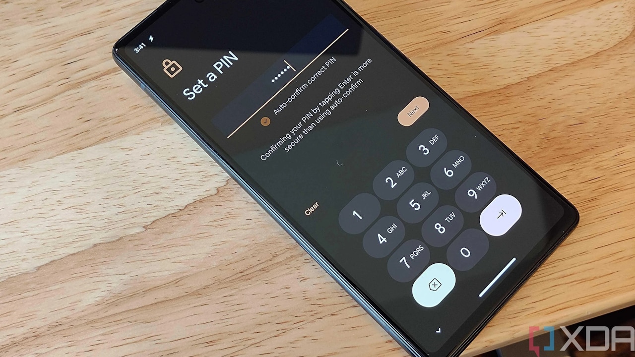 Android 14 confirmação automática de PIN