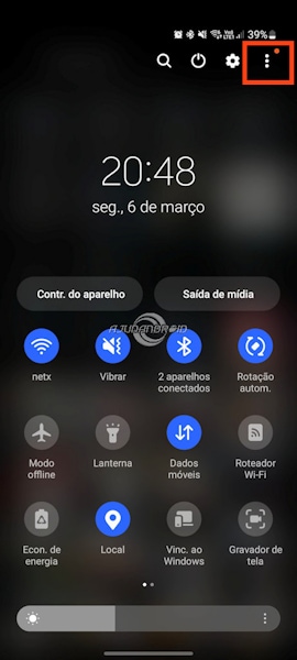 Ativar opção de Saída Mídia no Galaxy da Samsung