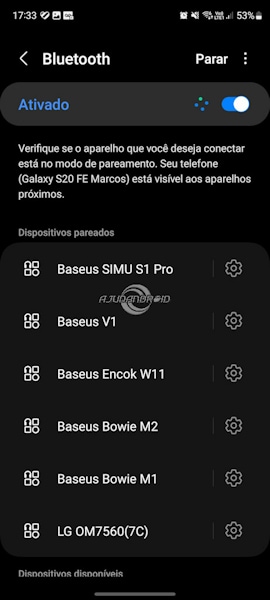 Como conectar o Bluetooth nos Galaxy Samsung