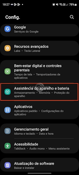 Samsung Galaxy: como ativar modo manutenção