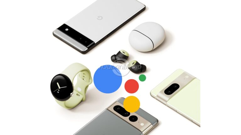 Google Pixel 7, Pixel Watch, Pixel Buds Pro e Google Assistente logo