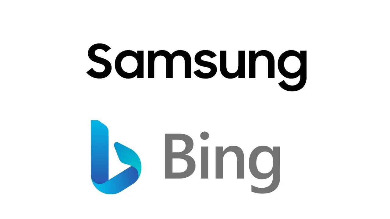 Samsung e bing logo