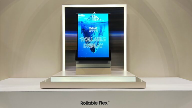 Samsung revela tela rolável de 12.4 polegadas (Rollable Flex)