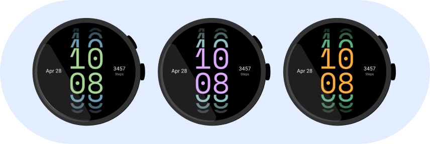 Wear OS 4 mostradores de relógio (Watch Face)