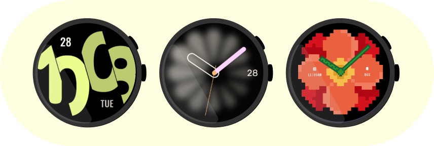 Wear OS 4 mostradores de relógio (Watch Face)