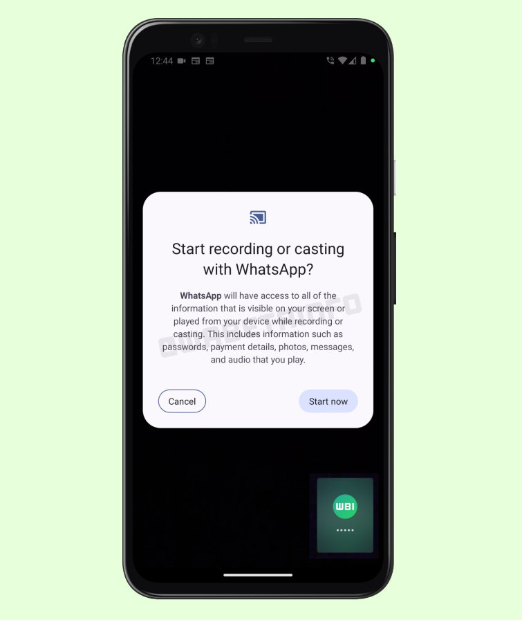 WhatsApp está testando compartilhamento de tela do celular em vídeo chamada