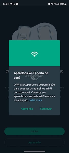 WhatsApp transferir o histórico de conversas para um aparelho Android