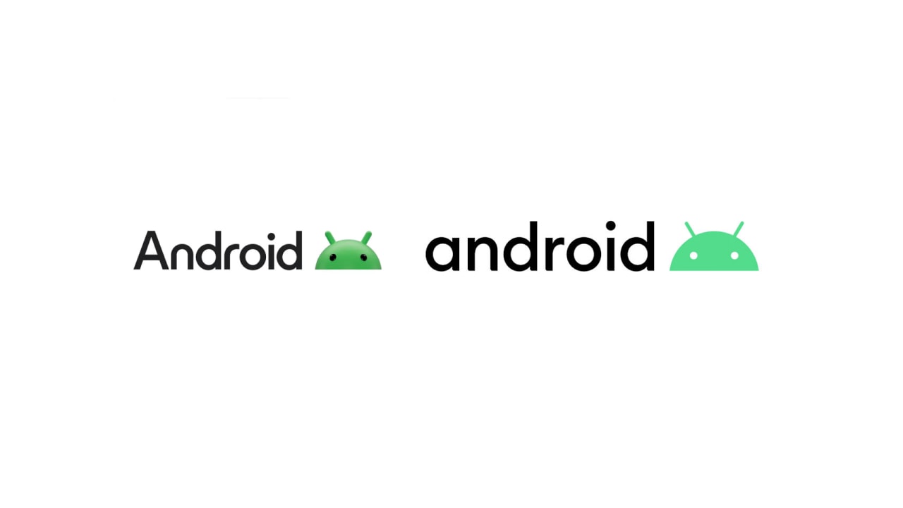 Android logo 2023 e logo antigo