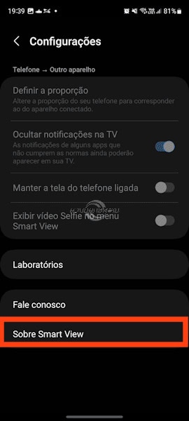 Como ativar Google Cast nos aparelhos Samsung Galaxy (espelhamento de tela)