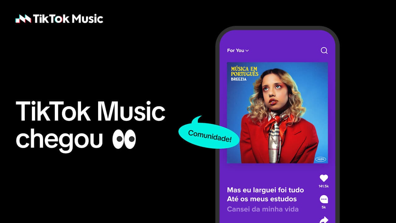 TikTok Music é o novo serviço de streaming de música no Brasil