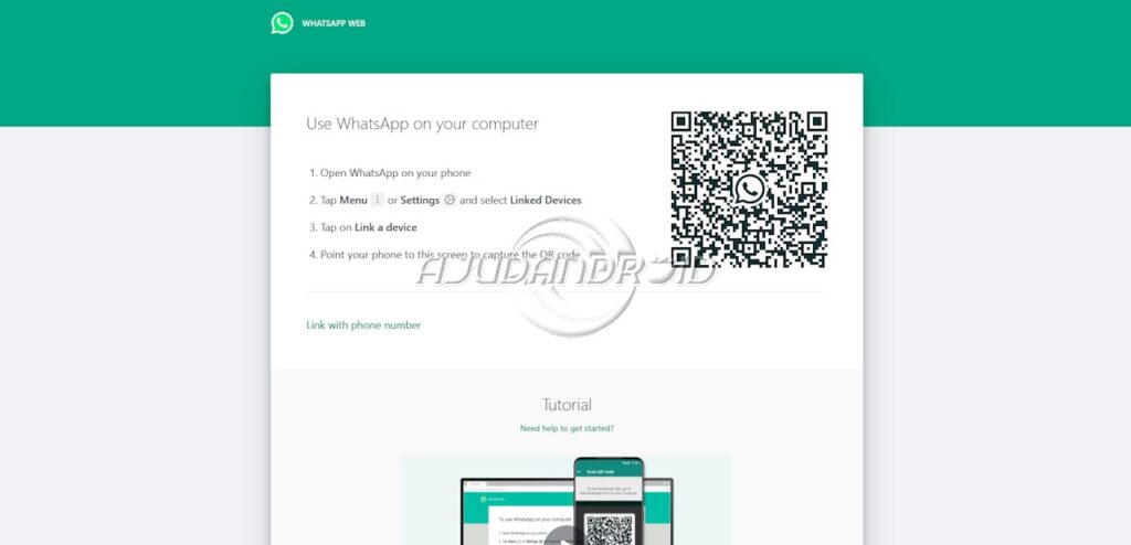 WhatsApp conectar na Web utilizando número de telefone