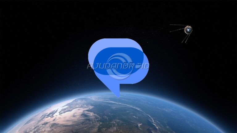 Mensagens do Google rede satélite