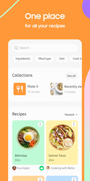 Samsung Food: Meal Planning