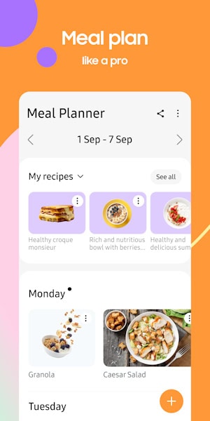 Samsung Food: Meal Planning