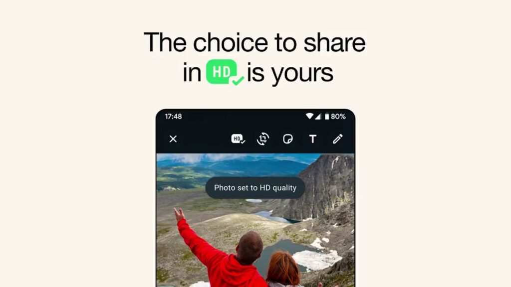 WhatsApp Fotos em HD, alta qualidade