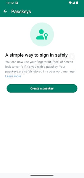 WhatsApp Beta testando suporte para chaves de acesso (PassKey)
