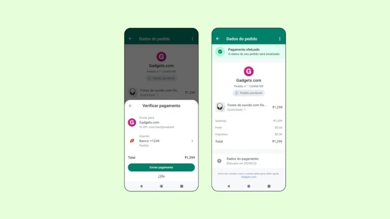 WhatsApp Business formas de pagamentos