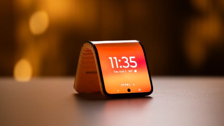Motorola telefone conceito que vira relógio no pulso