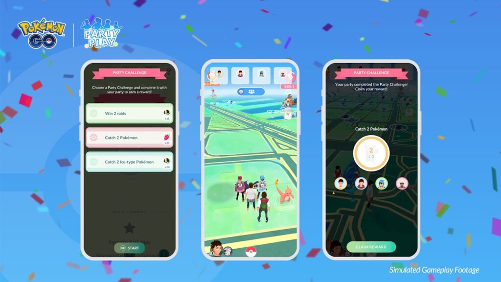 Pokémon Go ganha Party Play para jogo em modo multiplayer