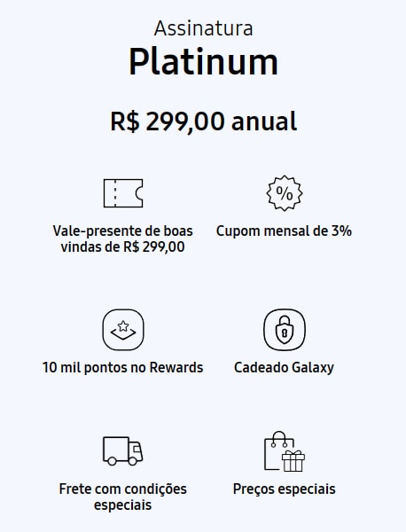 Samsung Vip Assinatura Platinum