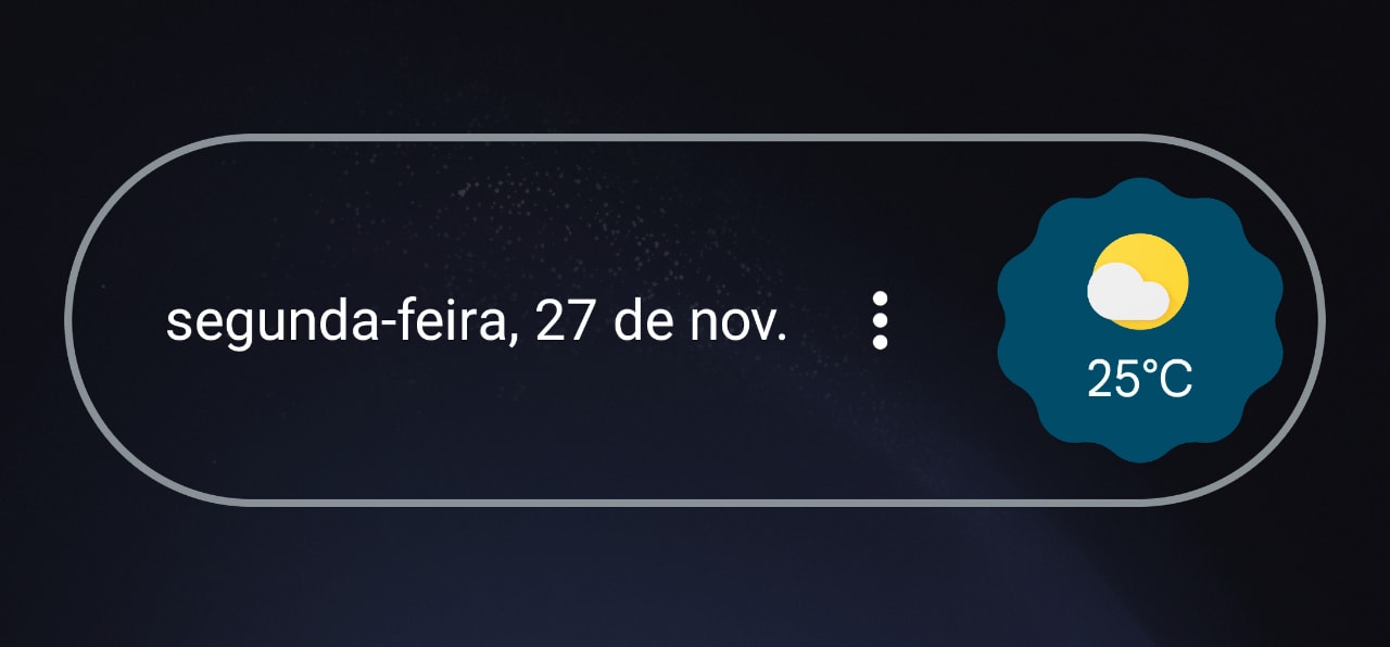 Widget resumo do Google Assistente (widget At a Glance)