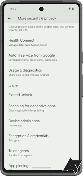 Android 14 varredura de aplicativos enganosos (anti-phishing)