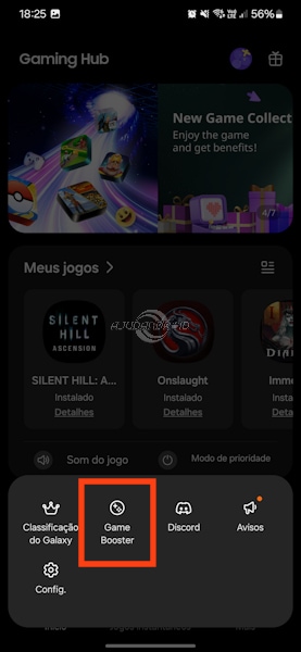 Ativando o "Pausar o carregamento USB PD ao jogar" no Galaxy S23