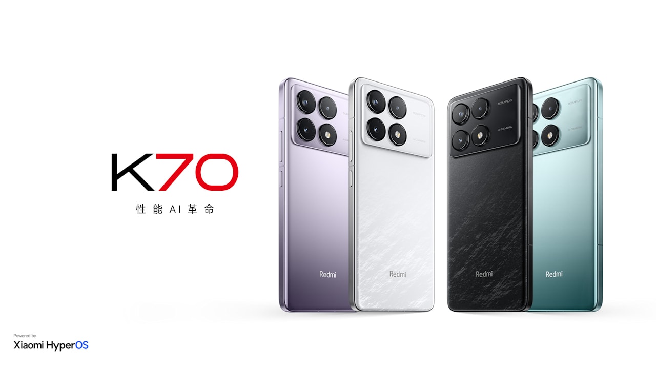 Confira os Redmi K70e, K70 e K70 Pro