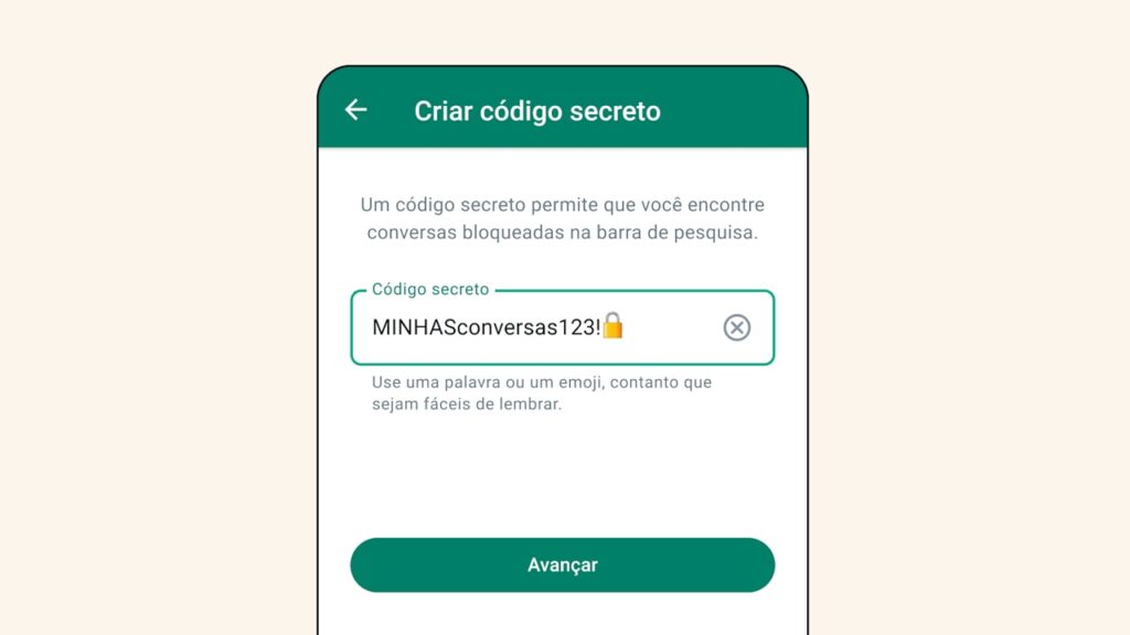 WhatsApp recurso código secreto