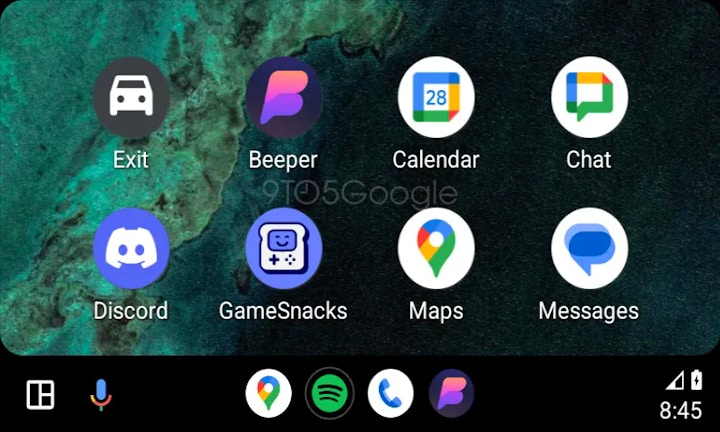 Android Auto utiliza papel de parede do telefone