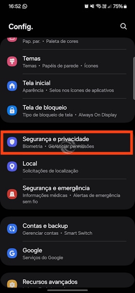 Bloqueador automático Samsung