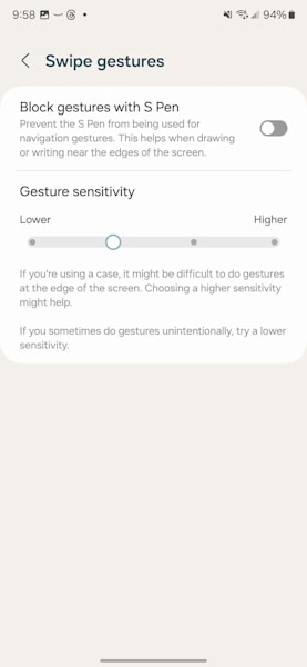 Navegação por gestos nos Galaxy da Samsung com One UI 6.1