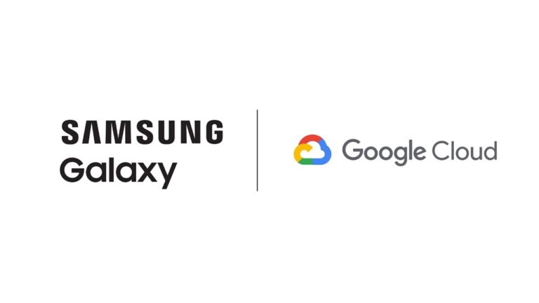 Samsung Galaxy e Google Cloud logo