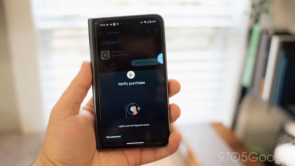 Android 14 mostra no leitor de digital o ícone do aplicativo