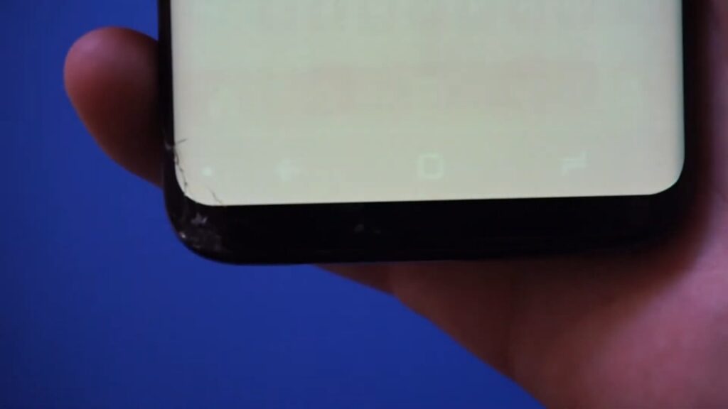 Galaxy S8 tela com burn-in