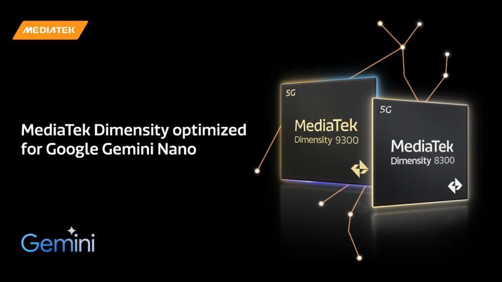 MediaTek Dimensity 9300 e Dimensity 8300 foram otimizados para Gemini Nano do Google