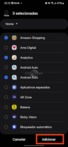 Samsung Galaxy colocando apps e games da suspensão profunda