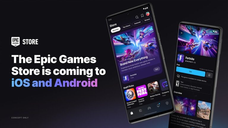 Epic Games Store anúncio para Android