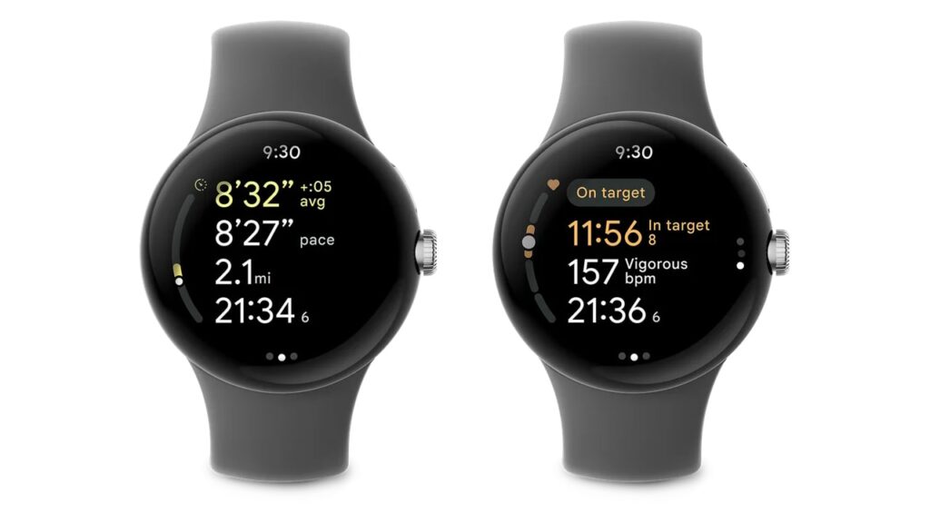 Google Pixel Watch Treino