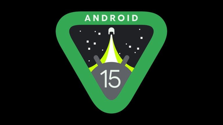 Android 15 logo escuro