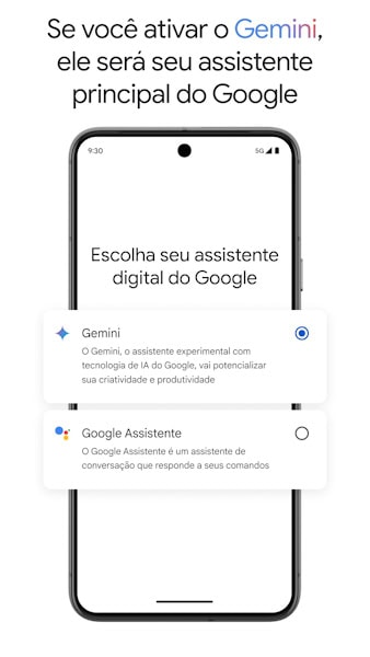 Aplicativo Google Gemini para Android no Brasil