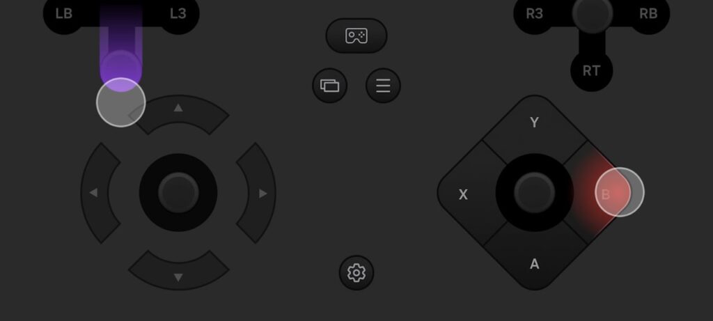 Samsung aplicativo Virtual GamePad