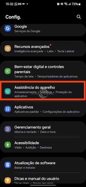 Samsung proteção da bateria na One UI 6.1 ou superior