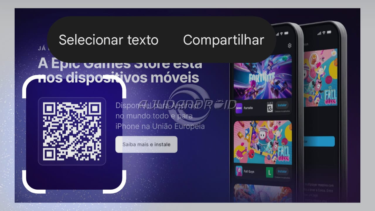 Circule para pesquisar ganha compartilhamento e leitor de código de barra