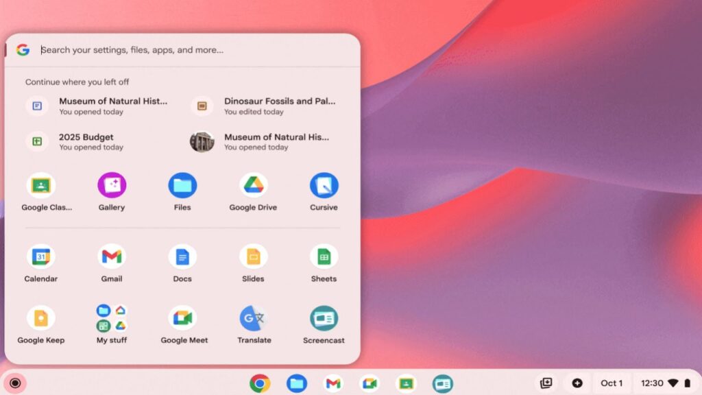 ChromeOS Visual