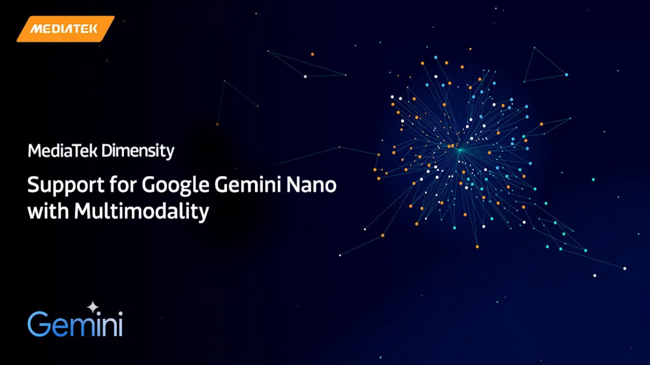 MediaTek anuncia que Dimensity 9400 é otimizado para Gemini Nano com multimodal