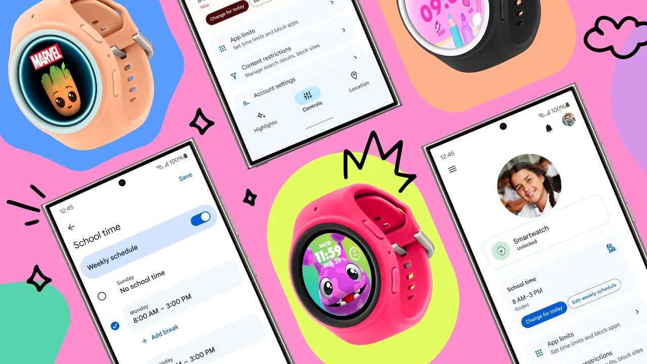 Wear OS e Galaxy Watch ficam mais amigáveis para as crianças