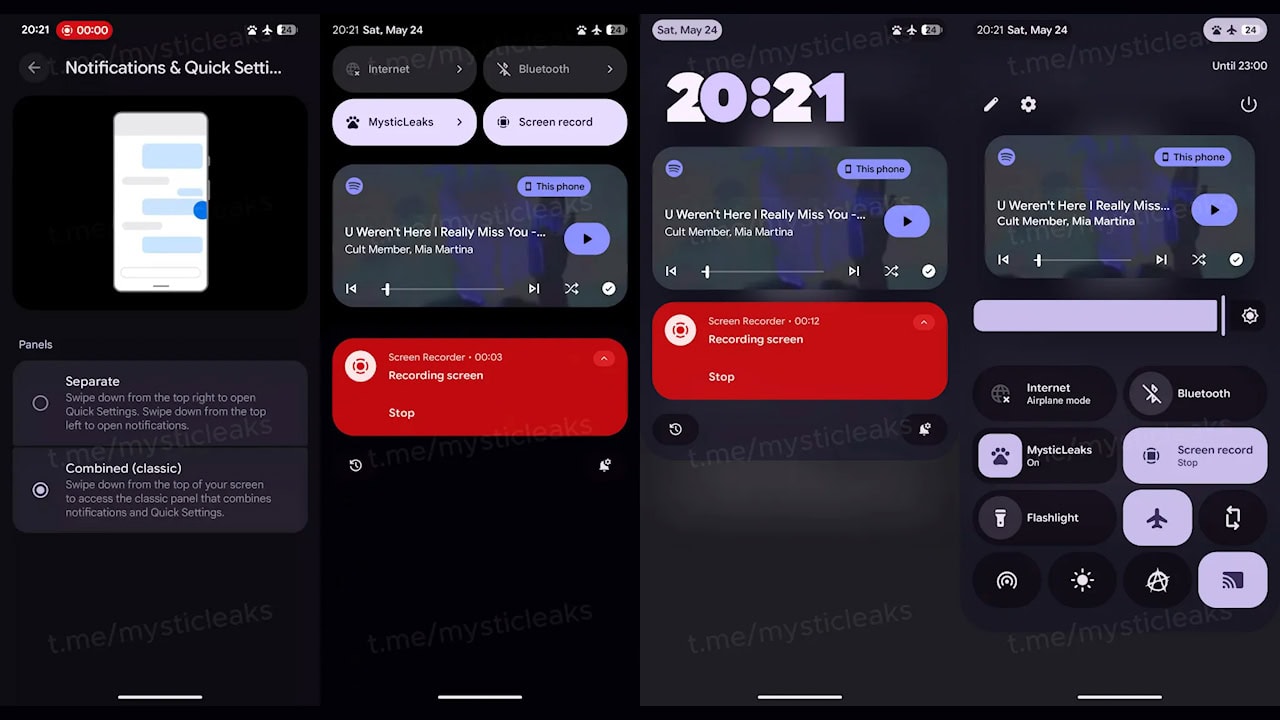 Android 16 notificações separadas ou unificadas